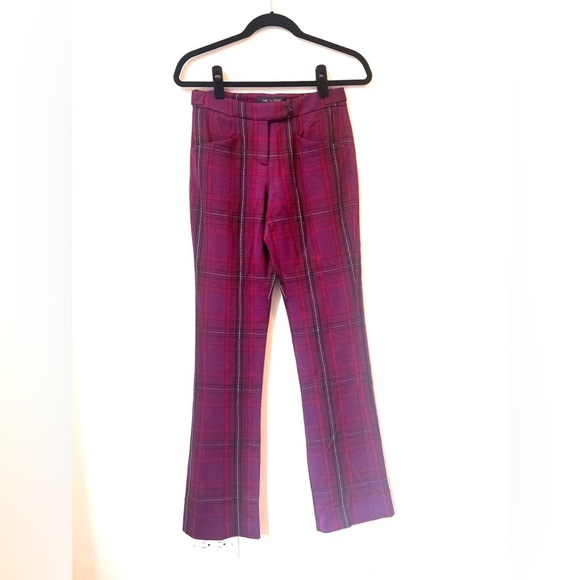 rag & bone Pants - NWT rag & bone Daphne Wool Plaid Pants Size 0 holidays valentines